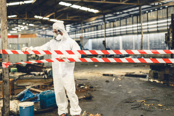 Professional Infectious Disease Decontamination technician working in Hills, MN